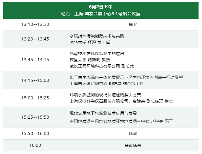 2021年首届长三角水环境监测技术及应用交流会日程安排- 2021年首届长三角水环境监测技术及应用交流会日程安排-